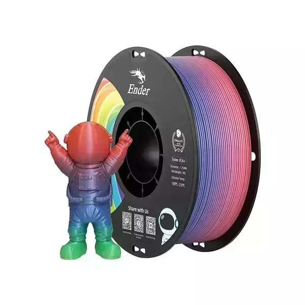 Creality Ender Plus PLA Rainbow Filament – 1.75 mm / 1 kg - 1