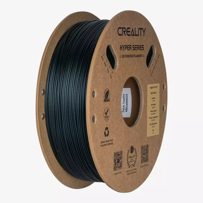 Creality Hyper PLA Karbon Fiber Filament – Koyu Yeşil – 1.75mm – 1 Kg - 1